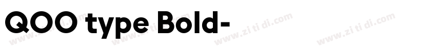 QOO type Bold字体转换